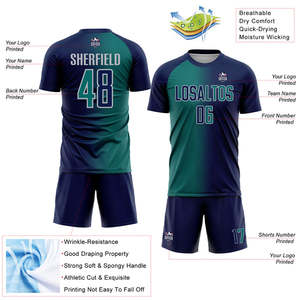 Propre Logo Et Numéros Hommes Adulte Taille Football Uniforme Personnalisé Football Maillots Football Ensemble Costume Des Hommes - Product Image 3