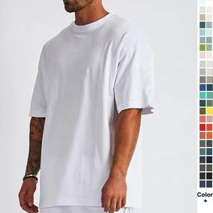 Camiseta de Manga Corta para Hombre, Venta al por Mayor, Diseño Liso Nuevo y Popular, Ropa Deportiva Personalizada, Ropa de Gimnasio, Camiseta Oversize - Product Image 3