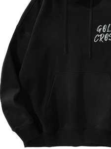 Sudadera con capucha de lana XS de calidad premium para hombre, ropa de invierno ligera de nuevo estilo con estampado básico, mezcla de algodón - Product Image 2