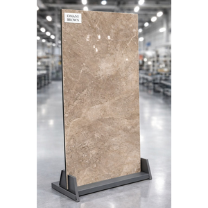 Carreaux en porcelaine de haute qualité 600x1200mm, design brun Oman, finition brillante pour salle de bain et salon luxueux - Product Image 1