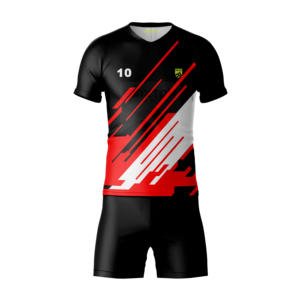 Maillots de football personnalisés en gros, shorts de football sublimés, impression intégrale, tissu respirant, écologique, séchage rapide, OEM ODM - Product Image 1