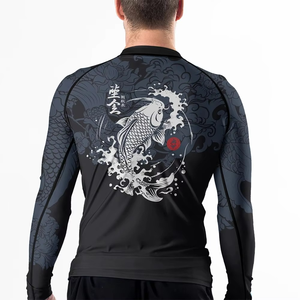 Summer Beach Swimwear Custom <b>Printed</b> Rash Guard High Quality Custom Rush Guard T-shirt Rash Guard Men Rash Guard Unisex Rash Gua - Product Image 4