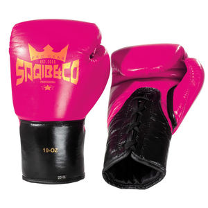 Gants Muay Thai à lacets bleus, gants de boxe d'entraînement de Kickboxing et gants de combat Muay Thai pour hommes - Product Image 4