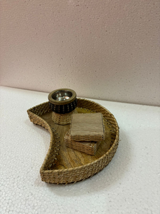 Quemador de Incienso de Resina de Madera Árabe de Lujo, Mimbre Tejido, Decoración Elegante para el Hogar, Religioso, Hecho a Mano, Ecológico, por Decor World Expo - Product Image 6