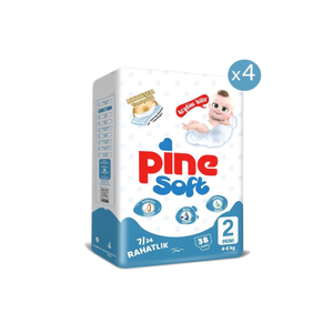 Mini paquet économique de 152 couches jetables pour bébés de 3 à 6 kg (4x38) - Product Image 3