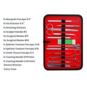 Kit d'instruments de pratique avancés personnalisés pour étudiants, manuel en acier inoxydable réutilisable pour hôpital, université, collège, école, logo - Product Image 6