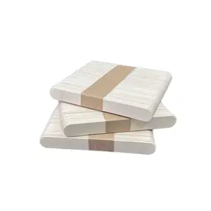 200 Pcs Natural Wood Popsicle Sticks Wooden Craft Wax Sticks 4-1/2