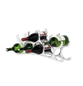 Estante para Botellas de Vino Moderno de Aluminio con Acabado Plateado TQC Modelo 45003 para Bar, Hotel, Restaurante, Decorativo y de Venta Caliente - Product Image 1