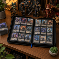 Classeur de cartes à collectionner à 9 pochettes avec fermeture éclair, capacité de 360 cartes, chargement latéral, album TCG, organisateur de collection personnalisé, vente en gros