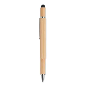 TOOLBAM Penna Livellatrice Multifunzione in Bambù, Gadget Personalizzati - Product Image 4