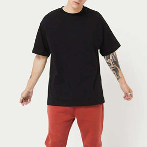 Vêtements pour hommes Prix de gros T-shirt surdimensionné coupe-vent Fabriqué au Pakistan T-shirt quantité minimale de commande bas T-shirts surdimensionnés pour hommes - Product Image 3