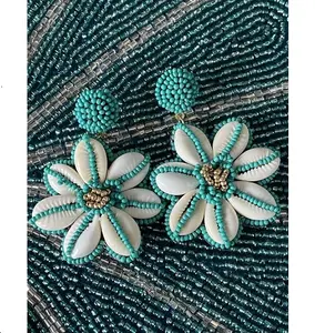 Bestone Customized Popular Traditional Handmade Aesthetic Jewelry Women Tassels Beads Earrings