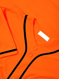 Maillot de baseball à séchage rapide, coupe ajustée, doux, unisexe, chemise décontractée à boutons, manches courtes, vêtements de sport d'équipe actifs - Product Image 2