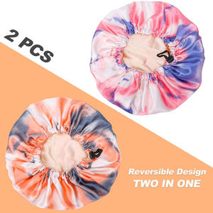 Wholesale Women's Luxury Satin <b>Bonnets</b> & Hair Wraps-Adjustable All Seasons Customized Color Sleeping Headwear - Product Image 2