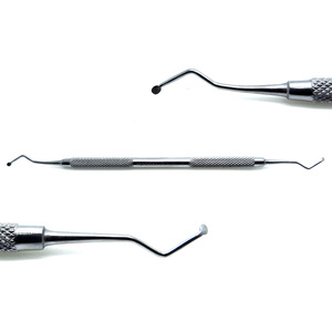 ชุดขุดทันตกรรมใหม่ช้อนสองชั้น3อันเครื่องมือระดับพรีเมี่ยม - Product Image 4