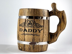 แก้วไม้นอร์สสำหรับวีรบุรุษและตำนานถ้วยเซรามิกเปลี่ยนการดื่มทุ่งหญ้าเป็นประสบการณ์ไวกิ้งในตำนาน - Product Image 3