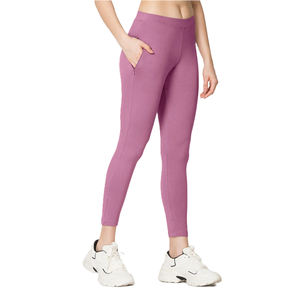 High Waist Fitness Tight Sport Spandex <b>Polyester</b> <b>Legging</b> Women's Hip Lifting Seamless Gym <b>Leggings</b> Women Gym Yoga Pant With Logo - Product Image 2