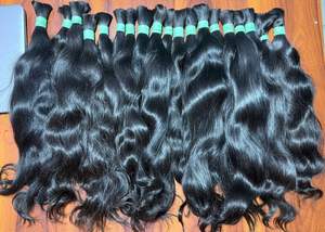 ผมแท้จากคนเวียดนาม100% ผมธรรมชาติสีดำเป็นลอนแบบอินเดียไม่พันกันไม่หลุดร่วงจากเส้นผม - Product Image 6
