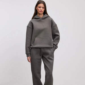 Ensemble de survêtement décontracté unisexe, sweat-shirt et pantalon, en molleton doux, vêtements de sport pour la salle de sport et le style de rue - Product Image 1