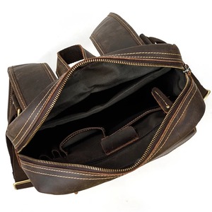 <b>Men's</b> Backpack <b>Bags</b> Genuine Leather Backpack Student Backpack Casual Outdoor Sports <b>Bag</b> Crazy Horse Leather Laptop <b>Bag</b> - Product Image 3