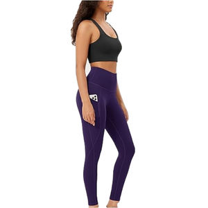 Conjunto de Leggings de Yoga 100% Algodón, Cintura Media, Transpirable, Antibacteriano, para Mujer - Orgánico y Sostenible - Product Image 4
