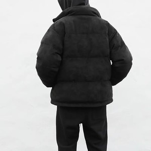 Veste polaire de haute qualité de style de rue pour hommes Logo personnalisé Motif de camouflage d'hiver Col montant Fermeture à glissière Chaud Élégant - Product Image 5