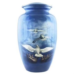 Urnas Funerarias de Terciopelo para Cenizas Humanas, Color Azul Marino, con Bolsa de Terciopelo para Cenizas de Perro, Entierro, Conmemoración, Tamaño Personalizado - Product Image 1