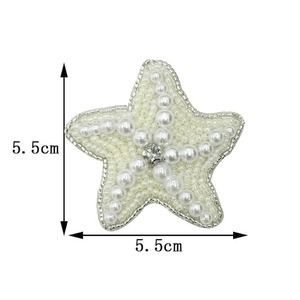 Broche papillon élégante de luxe faite à la main avec des cristaux de haute qualité, broderie de perles détaillée pour robes de mariée, manteaux - Product Image 5