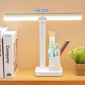 Lampada da Scrivania LED a Doppia Testa Stile Industriale, 3 Modalità di Illuminazione, Controllo Touch, Paralumi Bianchi e Neri in Metallo per Hotel e Camera da Letto, Alimentazione AC/DC/Batteria - Product Image 4