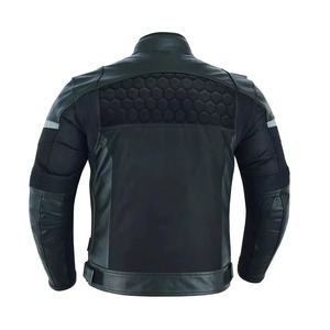 Nouvelle veste en cuir pour moto pour hommes et équipement de protection pour la conduite, avec poches zippées tendance, vestes en cuir de haute qualité - Product Image 3