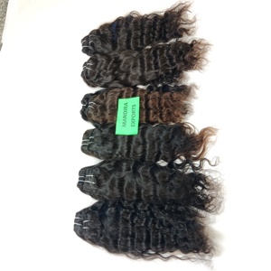 Raw Virgin Cambodian Premium Wavy Human <b>Hair</b> Bundles Temple Raw Virgin Machine Double Weft <b>Hair</b> Raw Indian Human <b>Hair</b> - Product Image 3