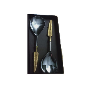 Juego de Cubiertos de cuchara y tenedor de acero inoxidable con espejo brillante de alta calidad, cubiertos de lujo reutilizables para restaurante y Hotel - Product Image 6