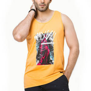 Débardeur d'été en coton de haute qualité avec Logo personnalisé pour hommes, débardeur de gymnastique en coton personnalisé, gilet de Fitness, de Singlet, d'entraînement, de musculation pour hommes - Product Image 1