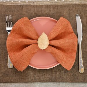 Meilleure vente de ronds de serviette en métal pour la décoration de table dans les hôtels de mariage et les restaurants avec personnalisation du logo - Product Image 5