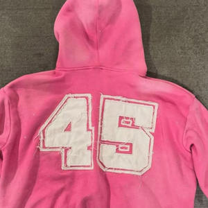 Custom Design Cotton Blended Made Men Hoodies Light Weight <b>Top</b> Quality <b>Distress</b> Embroidery Hoodies For Men - Product Image 6