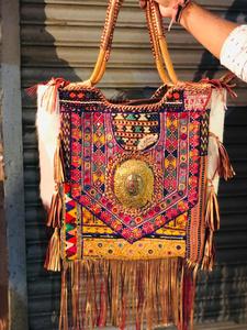 Bolso de mano indio de lujo Vintage Banjara, bolso de hombro de algodón para mujer, bordado hecho a mano, estilo elegante para mujer, compras nocturnas - Product Image 3