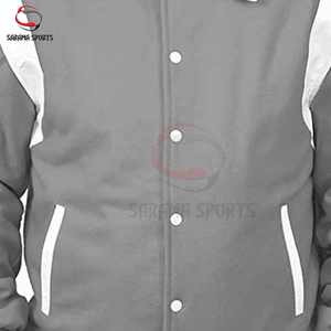 Blouson universitaire personnalisable pour hommes, femmes et jeunes – Bomber décontracté style Letterman avec logo et texte personnalisables - Product Image 6