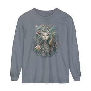 Sudadera Vintage de algodón coreano de alta calidad para mujer con cuello levantado, tela de Jersey bordada e impresa y ajuste relajado - Product Image 2