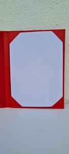 Graduación personalizada A4 tamaño PU cuero titular del certificado diploma cubierta, Rojo - Product Image 4