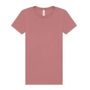 Camiseta perfecta para mujer con cuello redondo, camisetas de manga corta de algodón hilado en anillo para mujer - Product Image 1