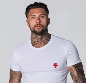 เสื้อยืดแขนสั้นลำลองฤดูร้อนแบบสั่งทำได้ หลายสี ขนาดใหญ่พิเศษ 300 กรัม ผลิตจากผ้าฝ้ายออร์แกนิค 100% ขายส่งแบบดรอปชิปปิ้ง - Product Image 3