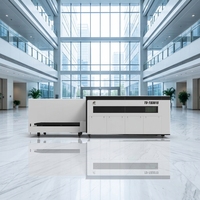Machine de découpe laser CNC à fibre intégrée 1500W-6000W pour tôles, tubes et plaques, avec système Cypcut et lit fermé