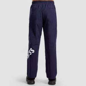 Pantalones Deportivos Azul Marino Talla XL, Cintura Alta, Felpa Francesa con Cremalleras, Franja Lateral con Patrón Tejido, para Invierno, Material de Spandex de Color - Product Image 3