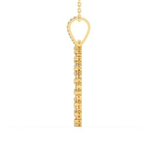 VVS Moissanite จี้เพชรรูปฮิปฮอป10K 14K จี้รูปตัวอักษรสีเหลืองสีขาวทองสำหรับผู้ชายจี้เพชรแท้คริสเตียน - Product Image 2