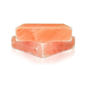 กระเบื้องอิฐก้อนเกลือหิมาลัยสีชมพูธรรมชาติสีขาวปูผนังห้อง - Product Image 5