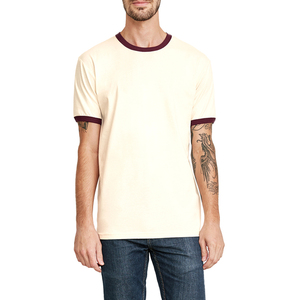 100% Jersey fino de algodón hilado en anillo peinado 32 camisetas individuales de Ringer - Product Image 6