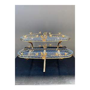 Plateaux décoratifs pour le petit-déjeuner Meridian Bird, deux étages et simple, en céramique alimentaire - Product Image 4