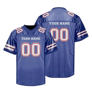 Uniforme de sport Derniers maillots de football américain Nom et numéro de l'équipe imprimés pour hommes, personnalisez votre propre maillot - Product Image 1