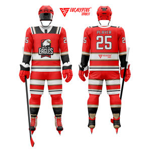 ชุดยูนิฟอร์มฮอกกี้น้ำแข็งแบบสั่งพิมพ์ลายเฉพาะสำหรับทีม |   ออกแบบเสื้อฮอกกี้คุณภาพสูงระดับมืออาชีพของคุณเอง ระบายอากาศได้ดี แห้งเร็ว - Product Image 5