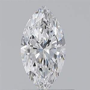 เพชรแท้ทรงมาร์ควิส 0.50 กะรัต สี D ความสะอาด VS2 คุณภาพเยี่ยม สำหรับทำเครื่องประดับตามสั่ง - Product Image 1